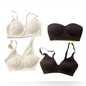 FREE, Buy 3 Get 1 Free, Women's Black and White Intimates Set all Medium (13B)